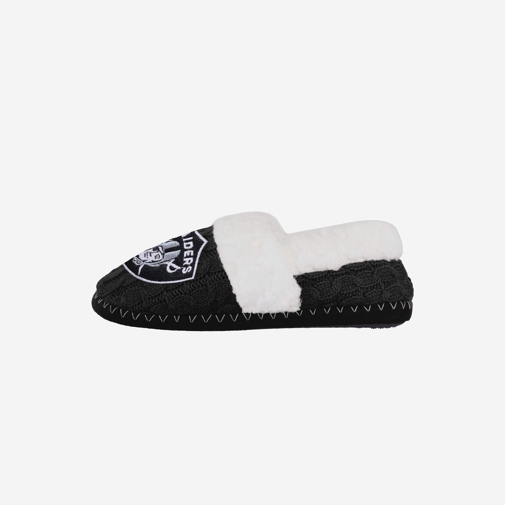 Las Vegas Raiders Womens Team Color Moccasin Slipper FOCO S - FOCO.com