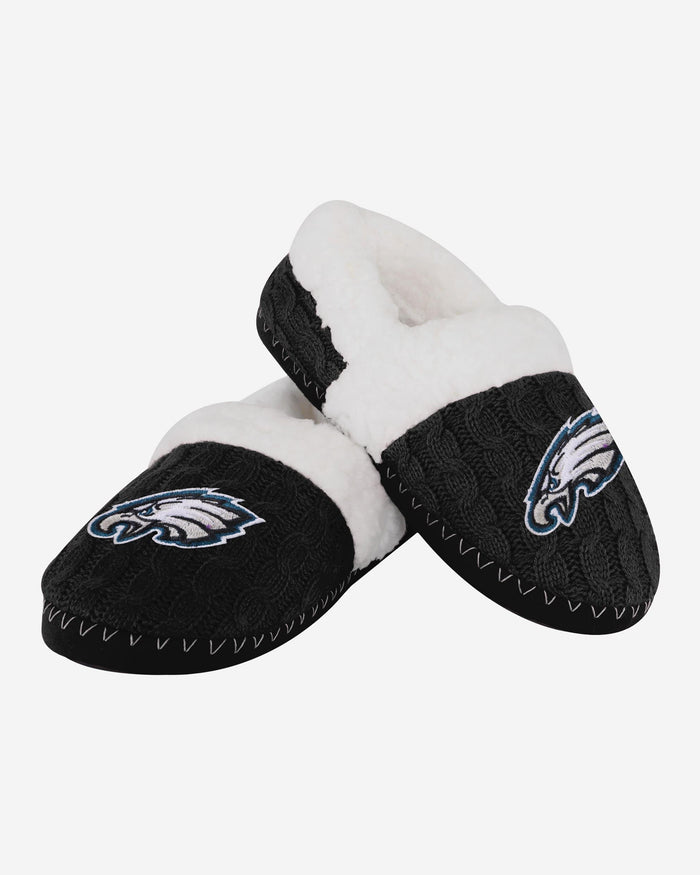 Philadelphia Eagles Womens Team Color Moccasin Slipper FOCO - FOCO.com