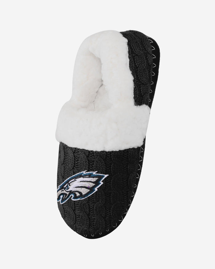 Philadelphia Eagles Womens Team Color Moccasin Slipper FOCO - FOCO.com