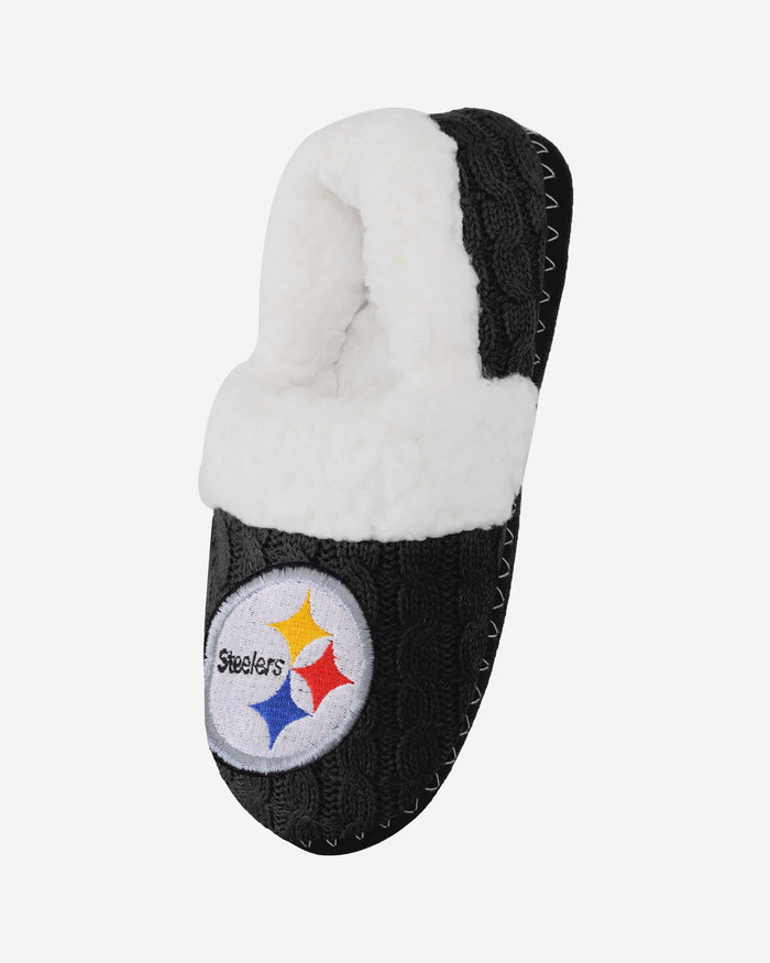 Pittsburgh Steelers Womens Team Color Moccasin Slipper FOCO - FOCO.com