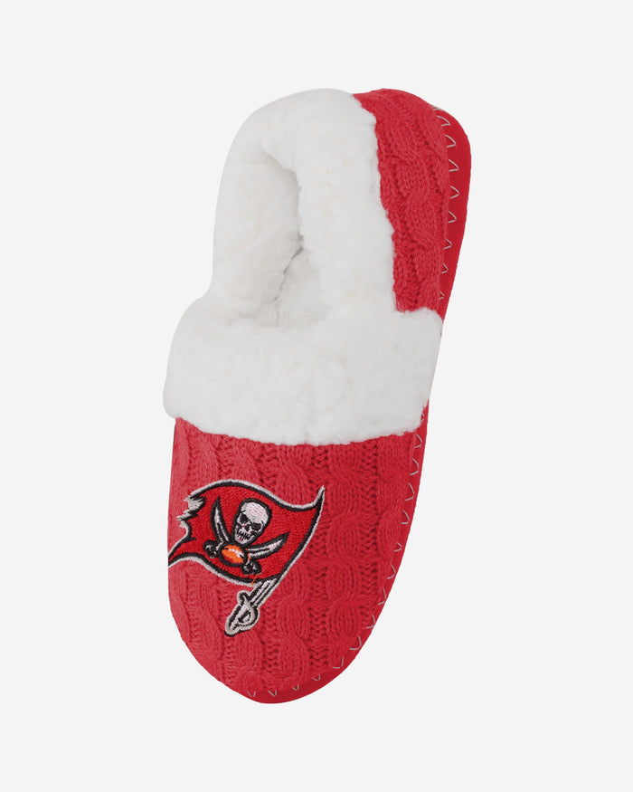 Tampa Bay Buccaneers Womens Team Color Moccasin Slipper FOCO - FOCO.com
