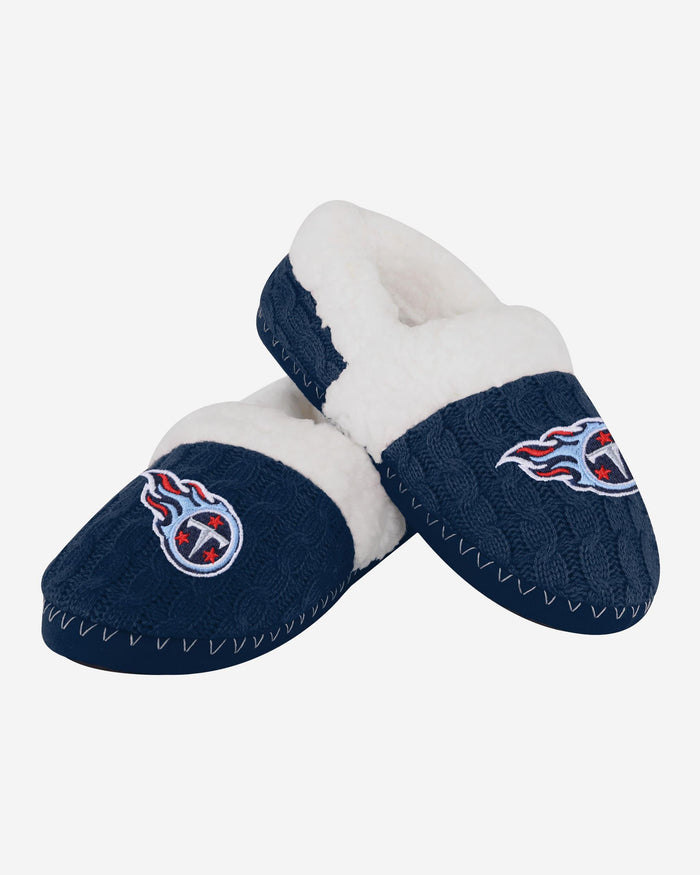 Tennessee Titans Womens Team Color Moccasin Slipper FOCO - FOCO.com