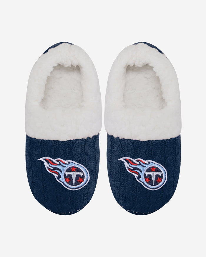 Tennessee Titans Womens Team Color Moccasin Slipper FOCO - FOCO.com