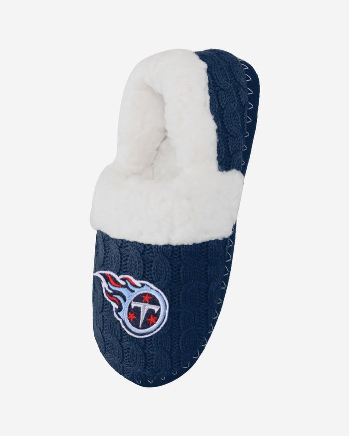 Tennessee Titans Womens Team Color Moccasin Slipper FOCO - FOCO.com