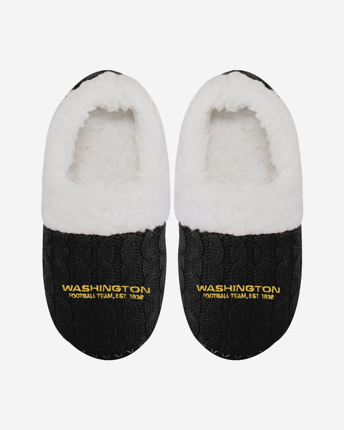 Washington Commanders Womens Team Color Moccasin Slipper FOCO - FOCO.com