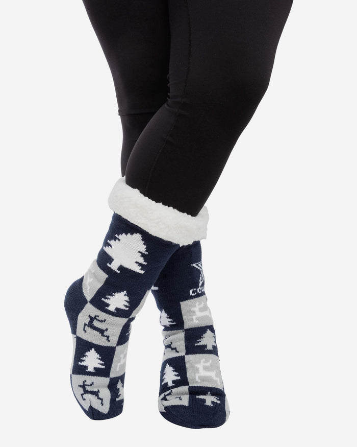 Dallas Cowboys Womens Fan Footy 3 Pack Slipper Socks FOCO - FOCO.com