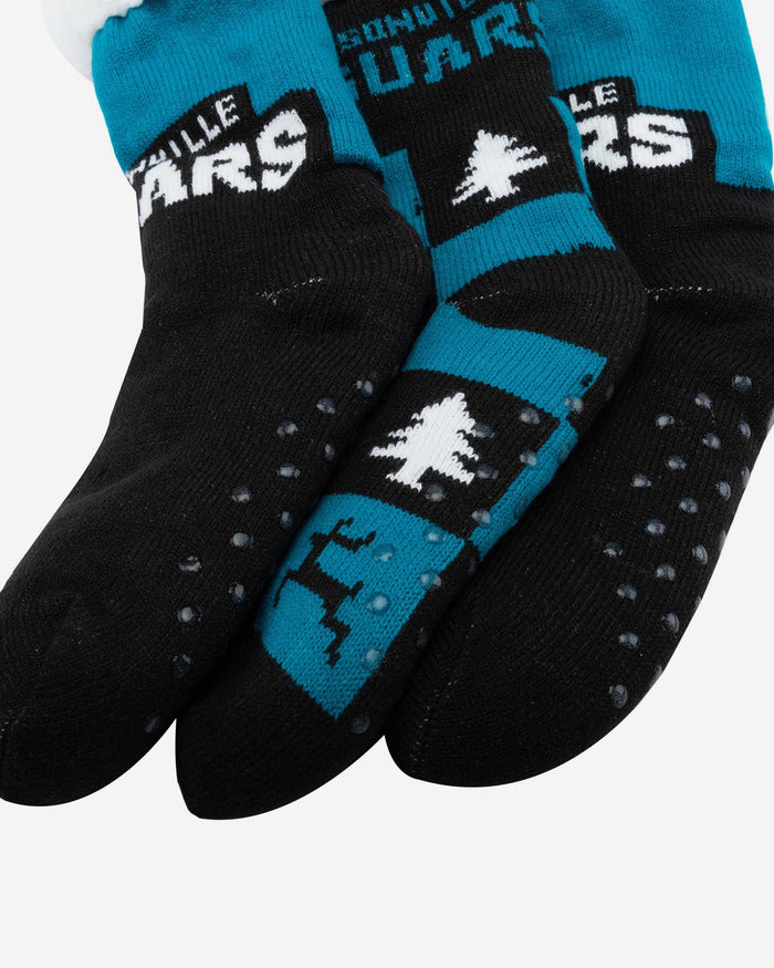 Jacksonville Jaguars Womens Fan Footy 3 Pack Slipper Socks FOCO - FOCO.com