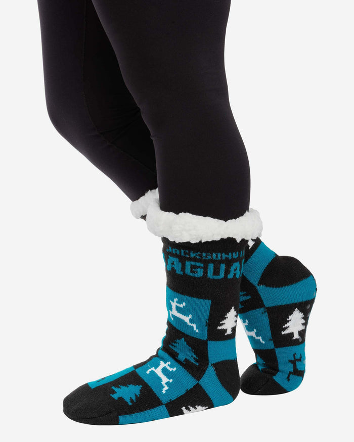 Jacksonville Jaguars Womens Fan Footy 3 Pack Slipper Socks FOCO - FOCO.com