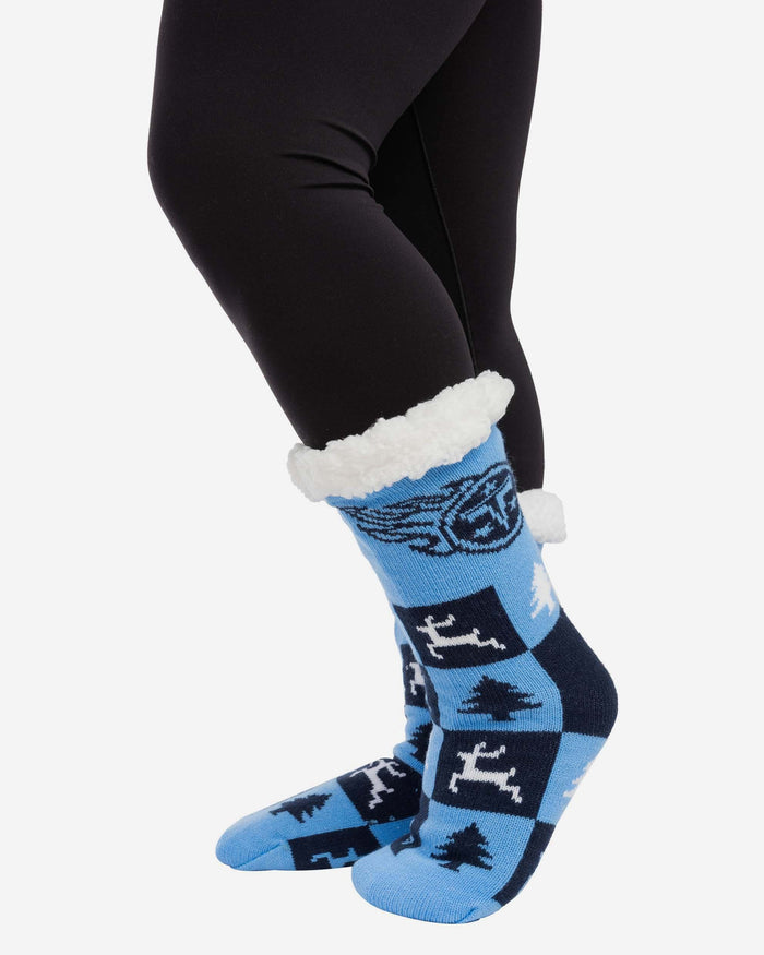 Tennessee Titans Womens Fan Footy 3 Pack Slipper Socks FOCO - FOCO.com