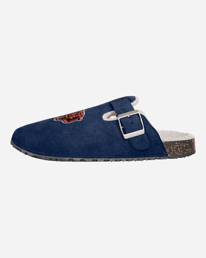 Chicago Bears Womens Fur Buckle Clog Slipper FOCO - FOCO.com