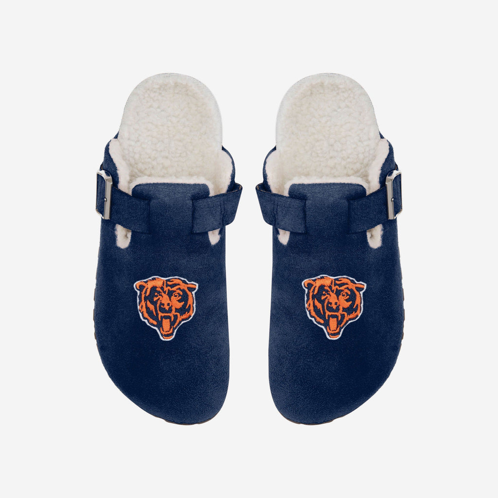 Chicago Bears Womens Fur Buckle Clog Slipper FOCO S - FOCO.com