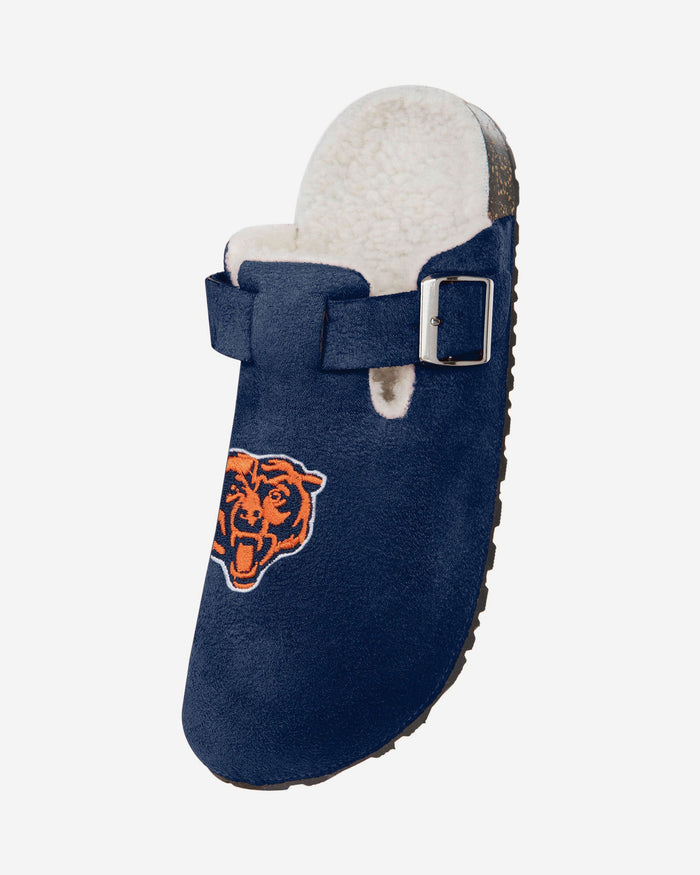 Chicago Bears Womens Fur Buckle Clog Slipper FOCO - FOCO.com