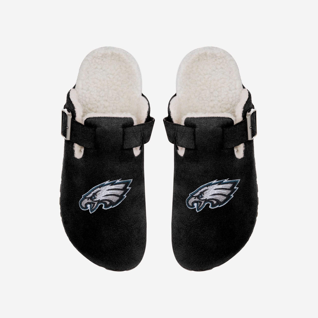 Philadelphia Eagles Womens Fur Buckle Clog Slipper FOCO S - FOCO.com