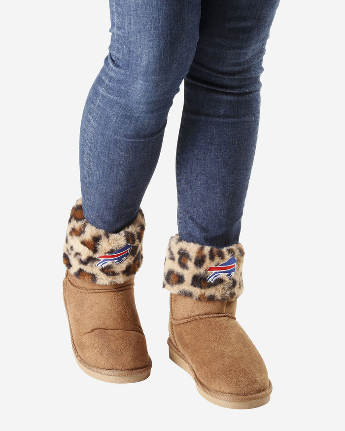 Buffalo Bills Womens Cheetah Fur Boot FOCO - FOCO.com