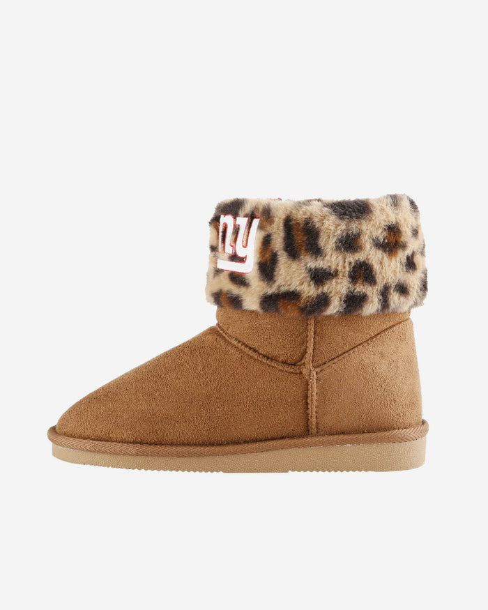 New York Giants Womens Cheetah Fur Boot FOCO S - FOCO.com