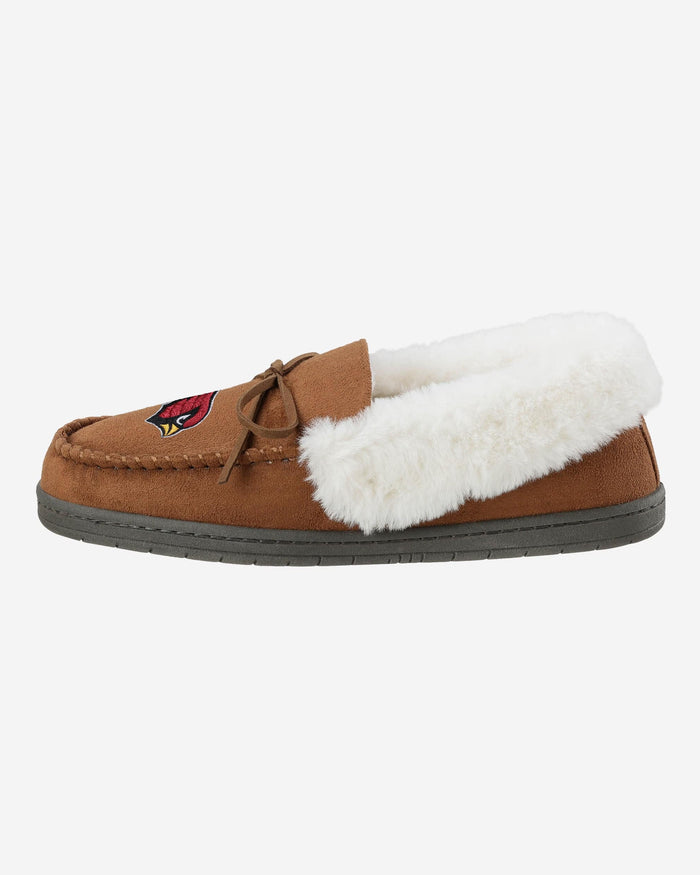 Arizona Cardinals Womens Tan Moccasin Slipper FOCO S - FOCO.com