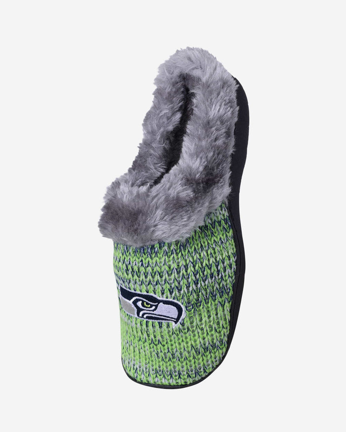 Seattle Seahawks Womens Peak Slide Slippers FOCO - FOCO.com