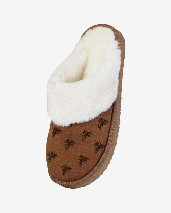 Atlanta Falcons Womens Repeat Logo Moccasin Slipper FOCO - FOCO.com