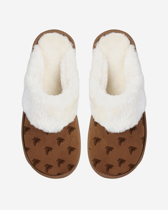 Atlanta Falcons Womens Repeat Logo Moccasin Slipper FOCO - FOCO.com