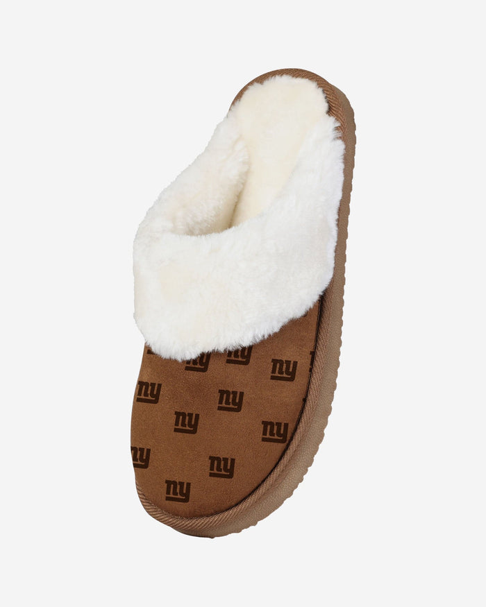 New York Giants Womens Repeat Logo Moccasin Slipper FOCO - FOCO.com