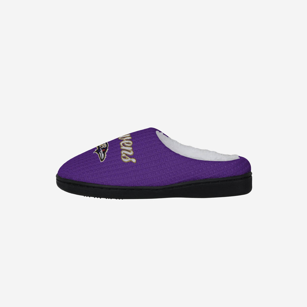 Baltimore Ravens Womens Sherpa Lined Memory Foam Slipper FOCO S - FOCO.com