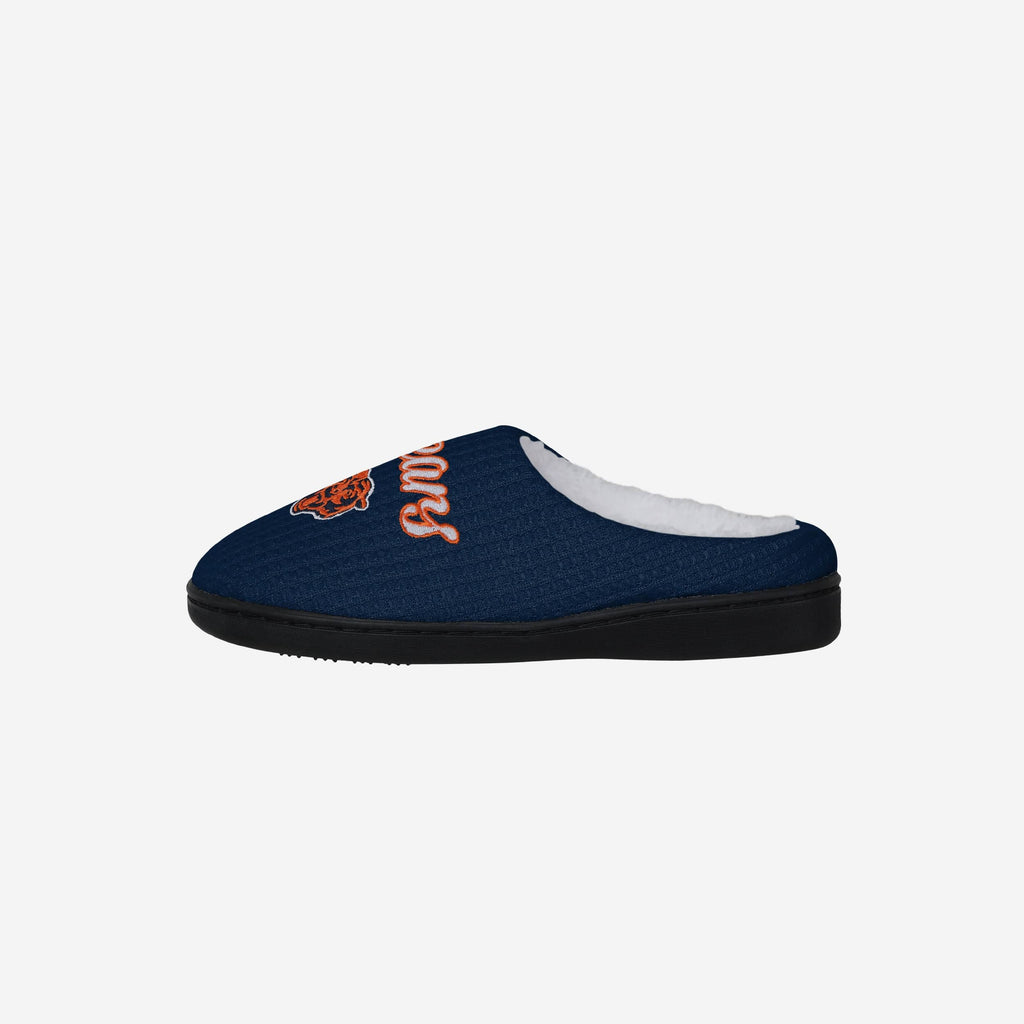 Chicago Bears Womens Sherpa Lined Memory Foam Slipper FOCO S - FOCO.com