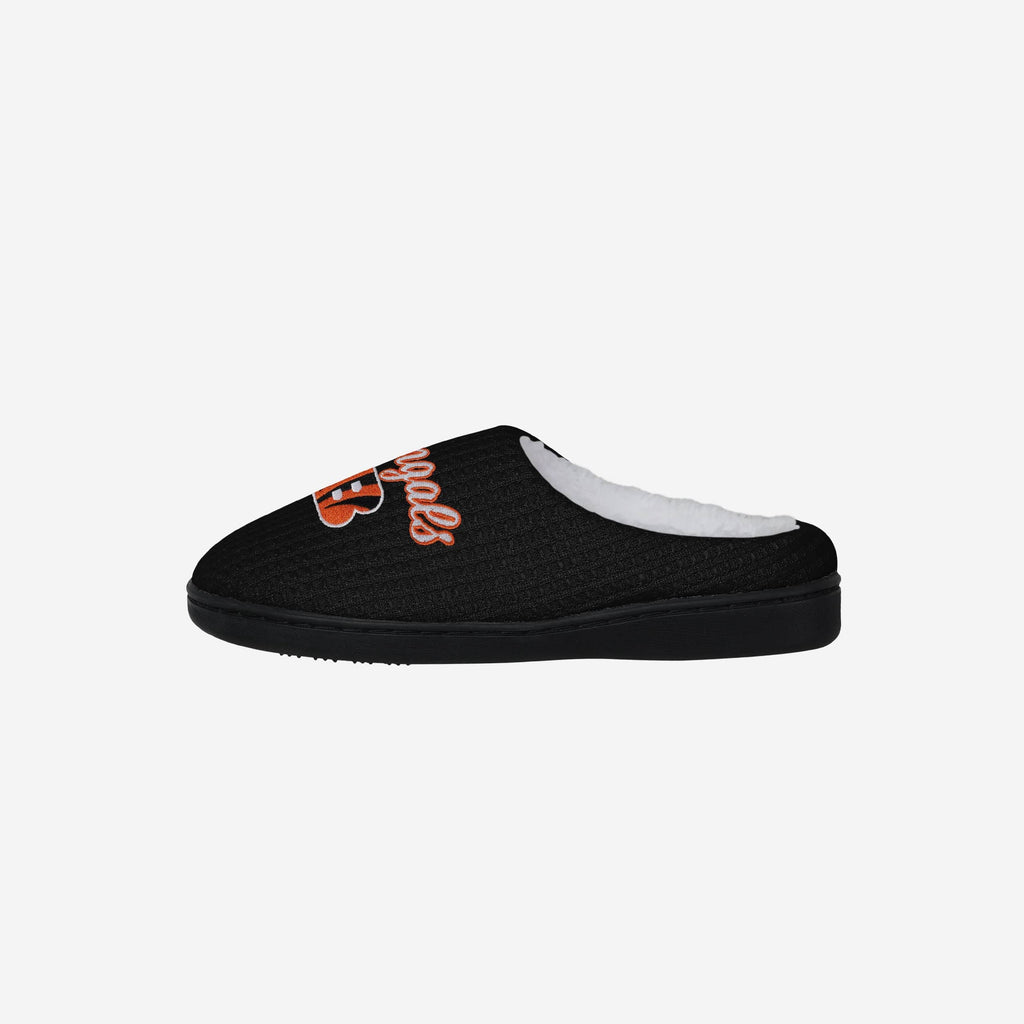 Cincinnati Bengals Womens Sherpa Lined Memory Foam Slipper FOCO S - FOCO.com