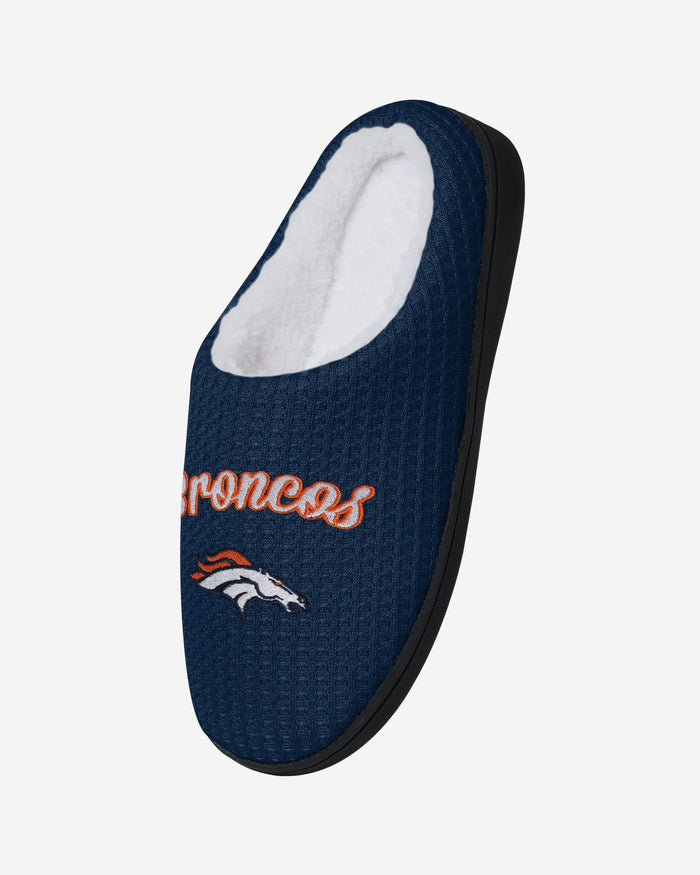 Denver Broncos Womens Sherpa Lined Memory Foam Slipper FOCO - FOCO.com