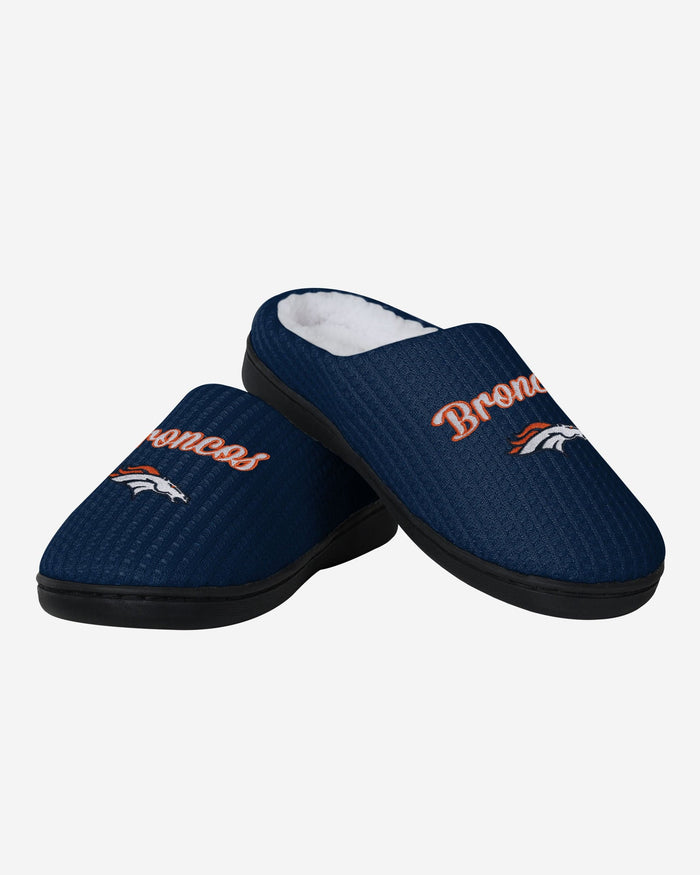 Denver Broncos Womens Sherpa Lined Memory Foam Slipper FOCO - FOCO.com