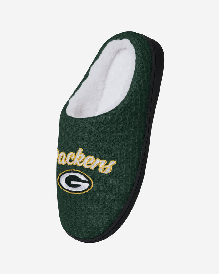 Green Bay Packers Womens Sherpa Lined Memory Foam Slipper FOCO - FOCO.com