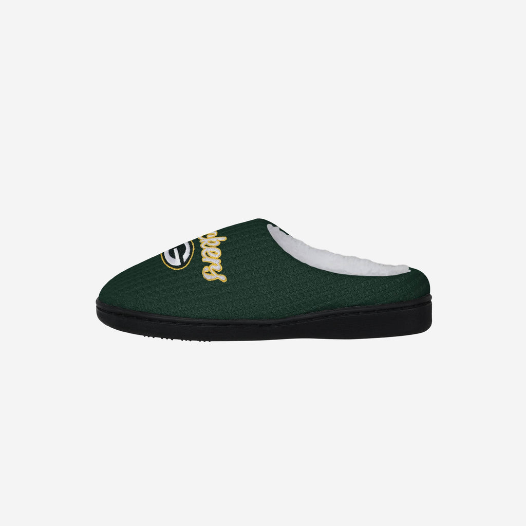 Green Bay Packers Womens Sherpa Lined Memory Foam Slipper FOCO S - FOCO.com