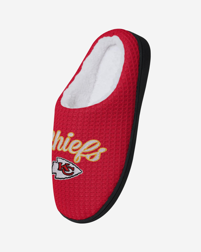 Kansas City Chiefs Womens Sherpa Lined Memory Foam Slipper FOCO - FOCO.com