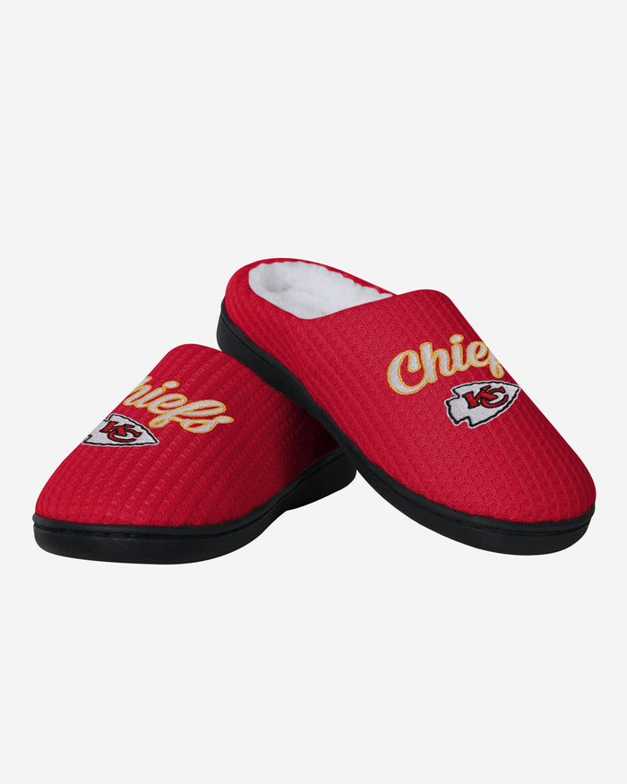 Kansas City Chiefs Womens Sherpa Lined Memory Foam Slipper FOCO - FOCO.com