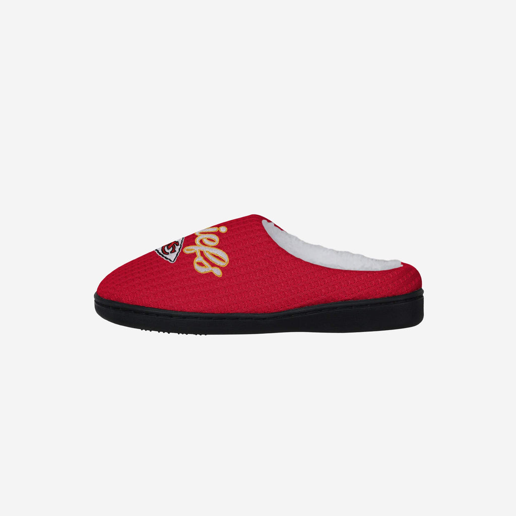 Kansas City Chiefs Womens Sherpa Lined Memory Foam Slipper FOCO S - FOCO.com