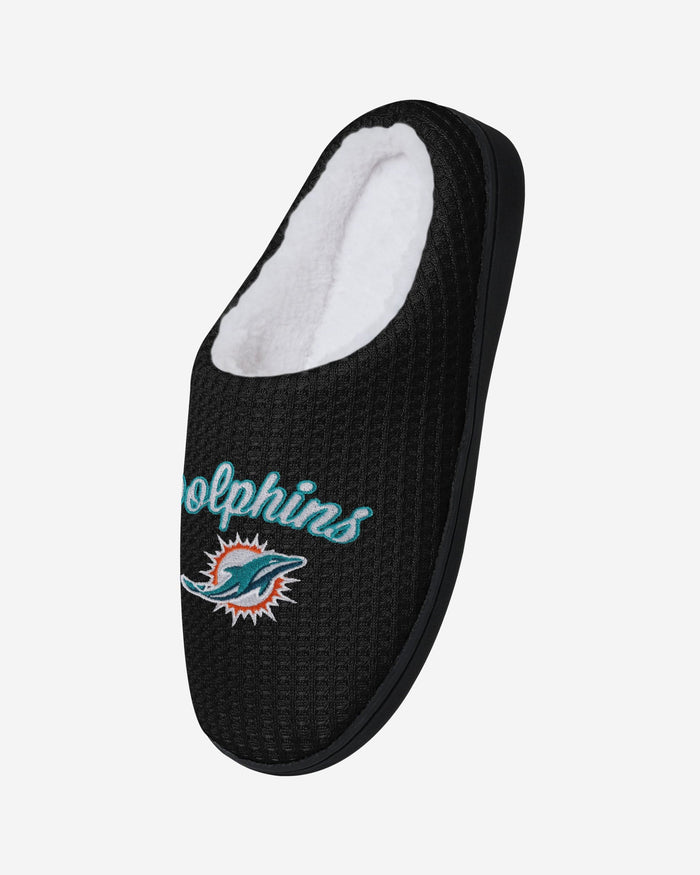 Miami Dolphins Womens Sherpa Lined Memory Foam Slipper FOCO - FOCO.com