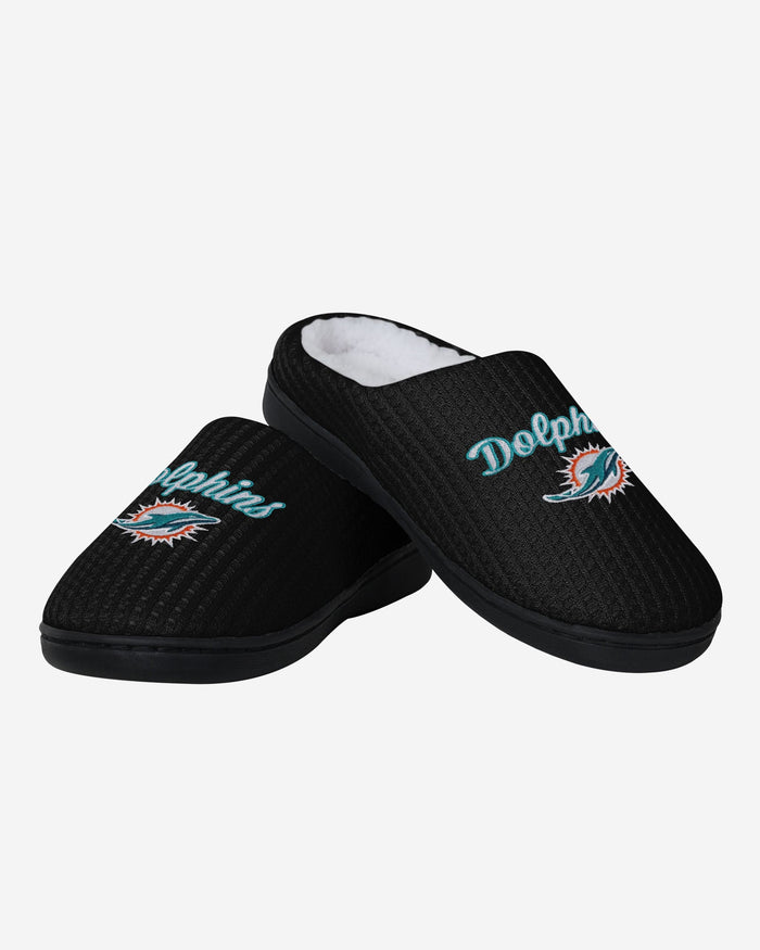 Miami Dolphins Womens Sherpa Lined Memory Foam Slipper FOCO - FOCO.com