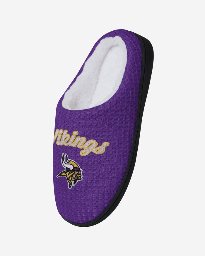 Minnesota Vikings Womens Sherpa Lined Memory Foam Slipper FOCO - FOCO.com