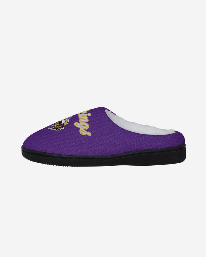 Minnesota Vikings Womens Sherpa Lined Memory Foam Slipper FOCO S - FOCO.com