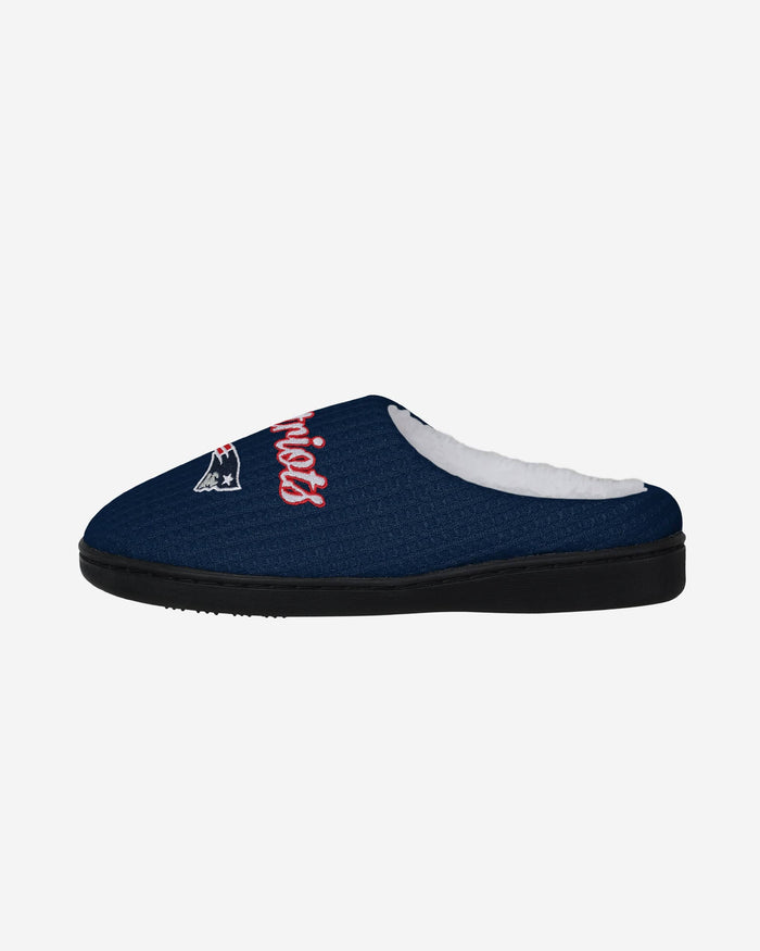 New England Patriots Womens Sherpa Lined Memory Foam Slipper FOCO S - FOCO.com