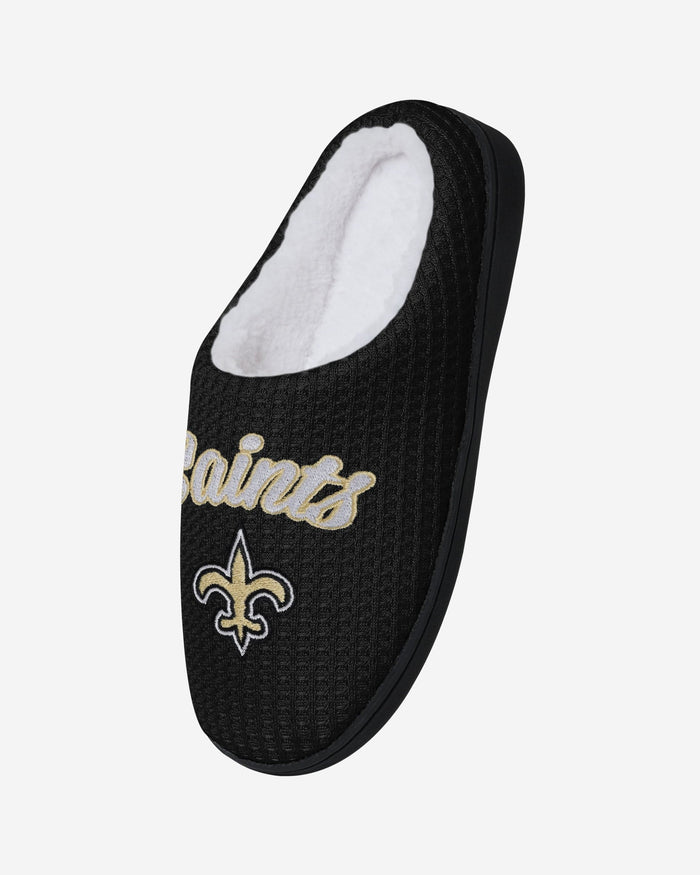 New Orleans Saints Womens Sherpa Lined Memory Foam Slipper FOCO - FOCO.com