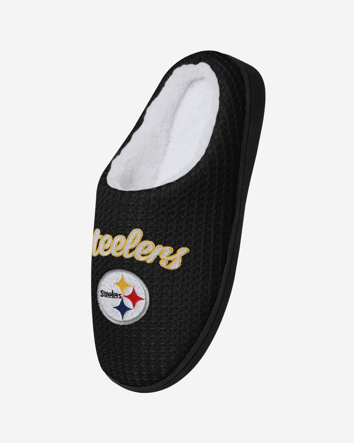 Pittsburgh Steelers Womens Sherpa Lined Memory Foam Slipper FOCO - FOCO.com