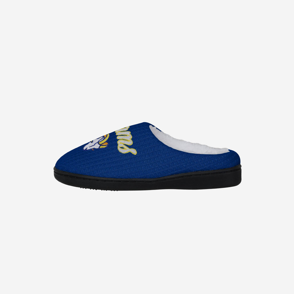 Los Angeles Rams Womens Sherpa Lined Memory Foam Slipper FOCO S - FOCO.com