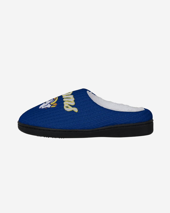 Los Angeles Rams Womens Sherpa Lined Memory Foam Slipper FOCO S - FOCO.com