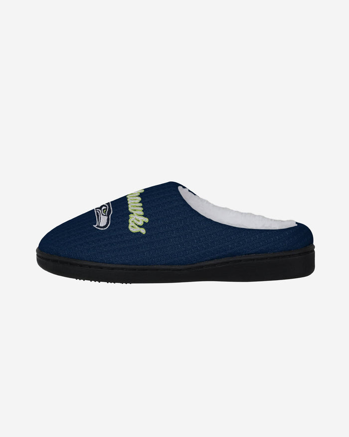 Seattle Seahawks Womens Sherpa Lined Memory Foam Slipper FOCO S - FOCO.com