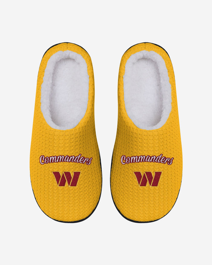 Washington Commanders Womens Sherpa Lined Memory Foam Slipper FOCO - FOCO.com