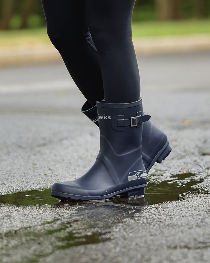 Seattle Seahawks Womens Storm Ready Rain Boot FOCO - FOCO.com