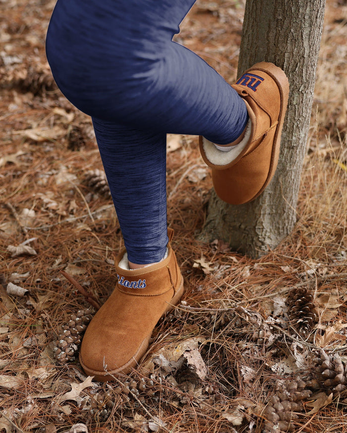 New York Giants Womens Team Logo Fuzzy Fan Boot FOCO - FOCO.com