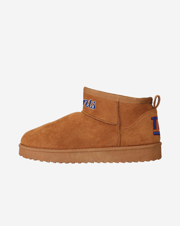 New York Giants Womens Team Logo Fuzzy Fan Boot FOCO 6 - FOCO.com