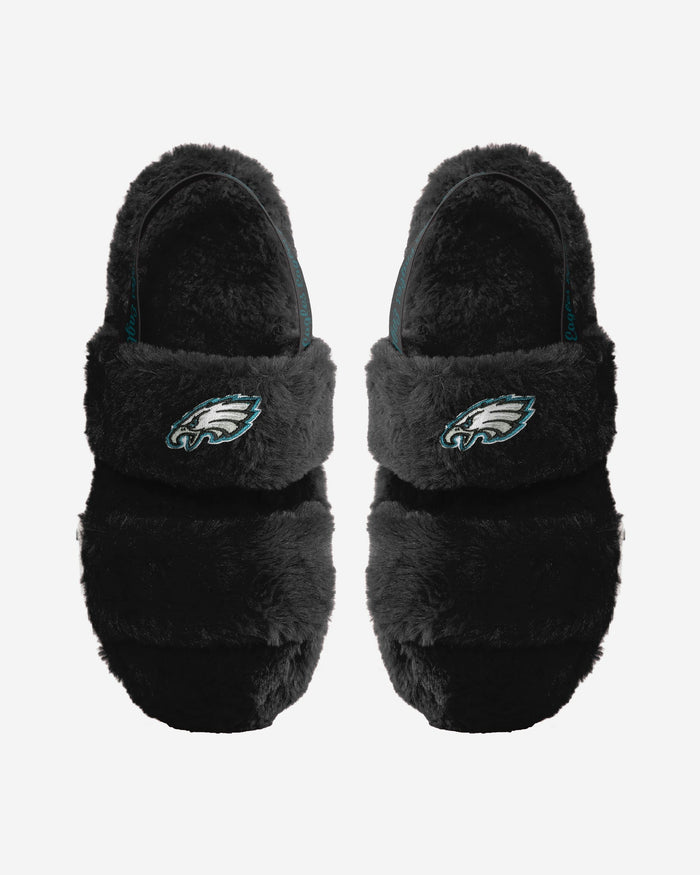 Philadelphia Eagles Womens Heel Strap Wordmark Fur Slide FOCO S - FOCO.com