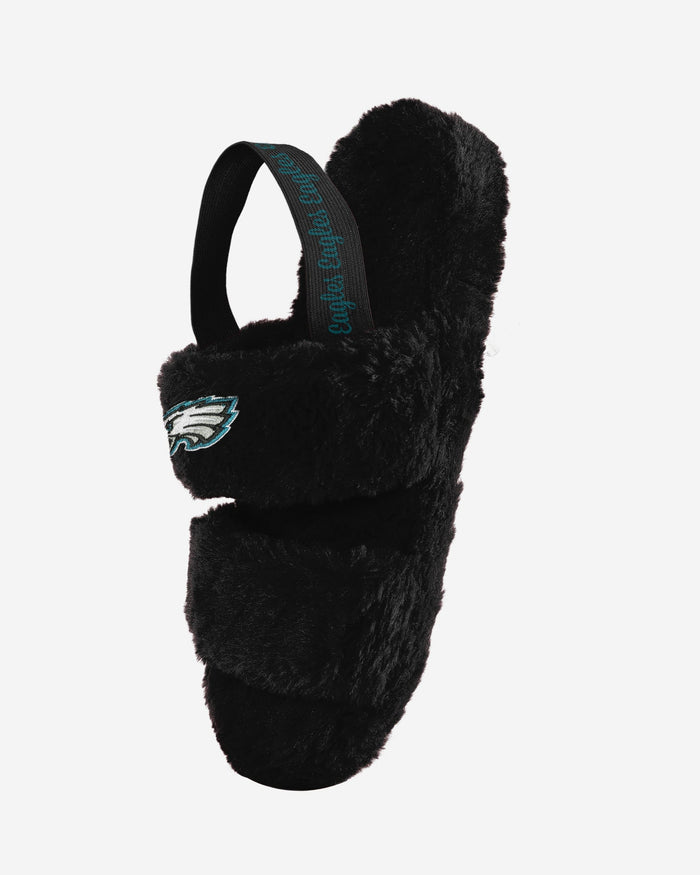 Philadelphia Eagles Womens Heel Strap Wordmark Fur Slide FOCO - FOCO.com